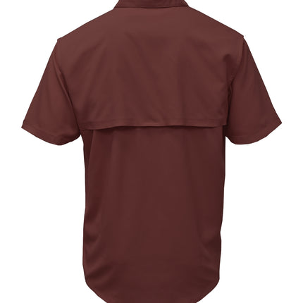 BAW-Men Short Sleeve Fishing Shirt