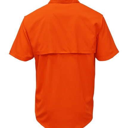 BAW-Men Short Sleeve Fishing Shirt