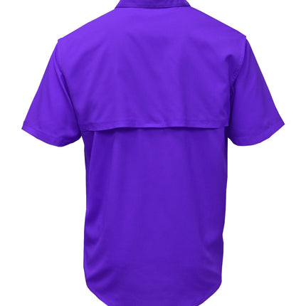 BAW-Men Short Sleeve Fishing Shirt