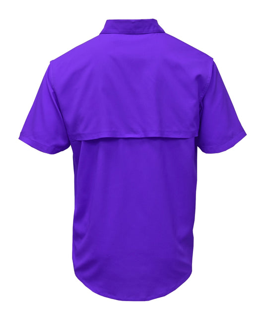 BAW-Men Short Sleeve Fishing Shirt