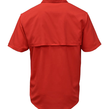BAW-Men Short Sleeve Fishing Shirt