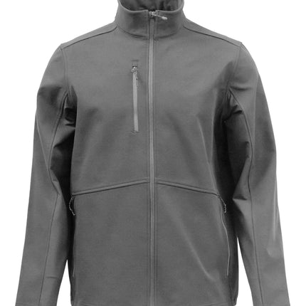 Men Softshell Jacket ST20 in Charcoal - front view