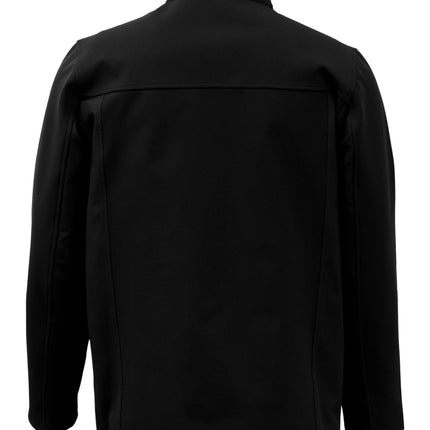 Men Softshell Jacket ST20 in Black - back view