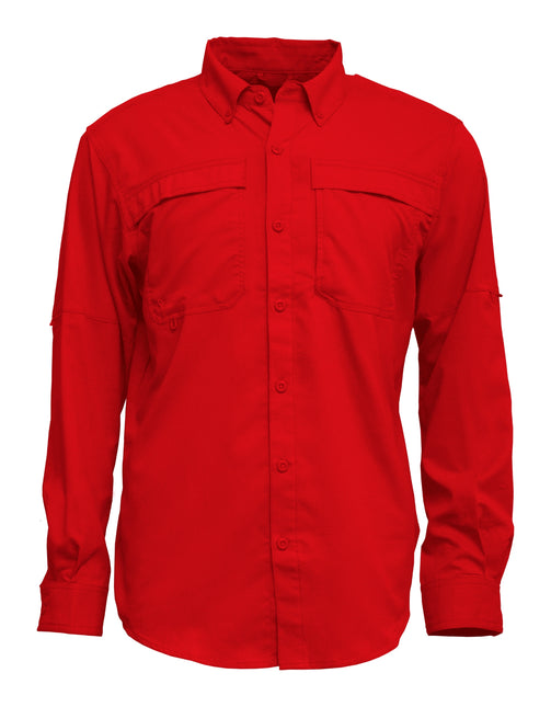 BAW-Men Long Sleeve Fishing Shirt