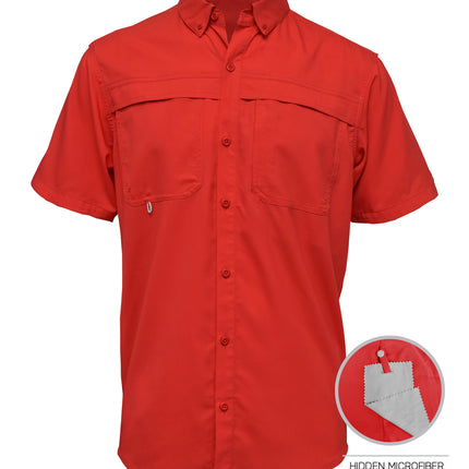 BAW-Men Short Sleeve Fishing Shirt