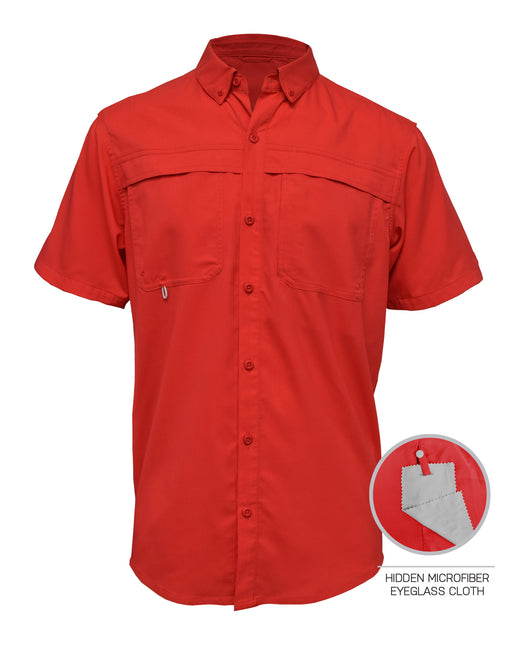BAW-Men Short Sleeve Fishing Shirt
