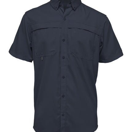BAW-Men Short Sleeve Fishing Shirt