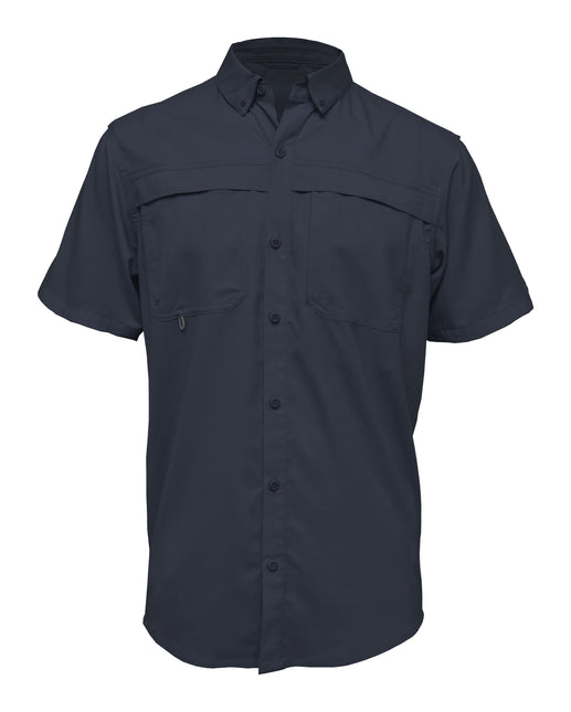 BAW-Men Short Sleeve Fishing Shirt