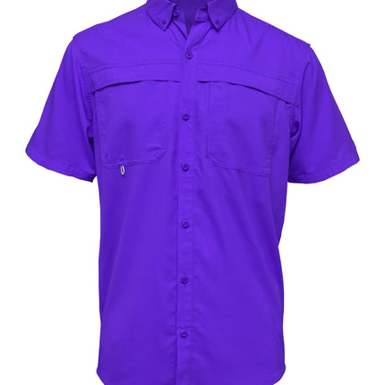 BAW-Men Short Sleeve Fishing Shirt