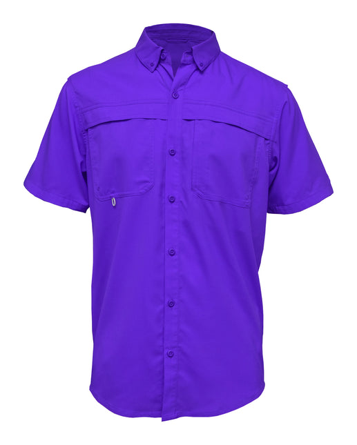 BAW-Men Short Sleeve Fishing Shirt