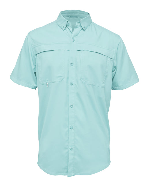 BAW-Men Short Sleeve Fishing Shirt