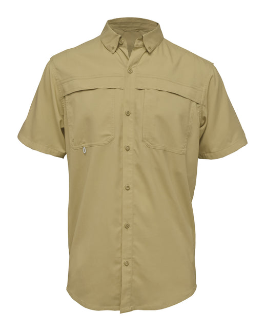 BAW-Men Short Sleeve Fishing Shirt