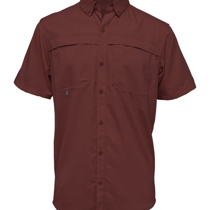 BAW-Men Short Sleeve Fishing Shirt