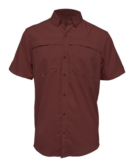 BAW-Men Short Sleeve Fishing Shirt