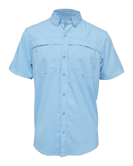 BAW-Men Short Sleeve Fishing Shirt