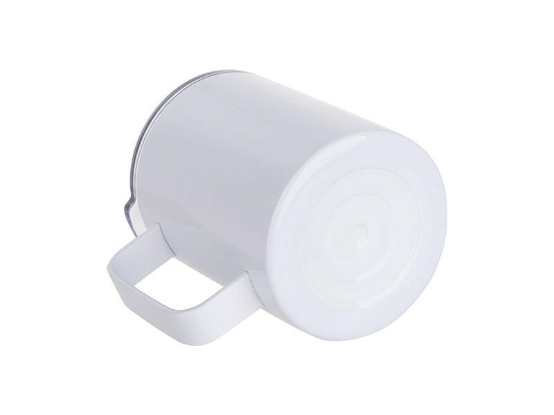 Craft Express 4 Pack 10oz Stainless Steel Coffee Cups – White Sublimation-Ready Mugs