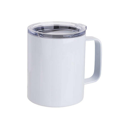 Craft Express 4 Pack 10oz Stainless Steel Coffee Cups – White Sublimation-Ready Mugs