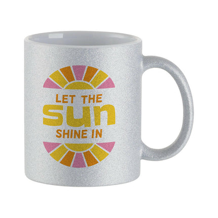 Craft Express 6 Pack 11oz Glitter Ceramic Sublimation Mugs – Sublimation-Ready Drinkware
