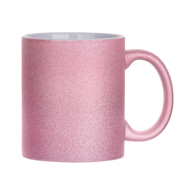 Craft Express 6 Pack 11oz Glitter Ceramic Sublimation Mugs – Sublimation-Ready Drinkware