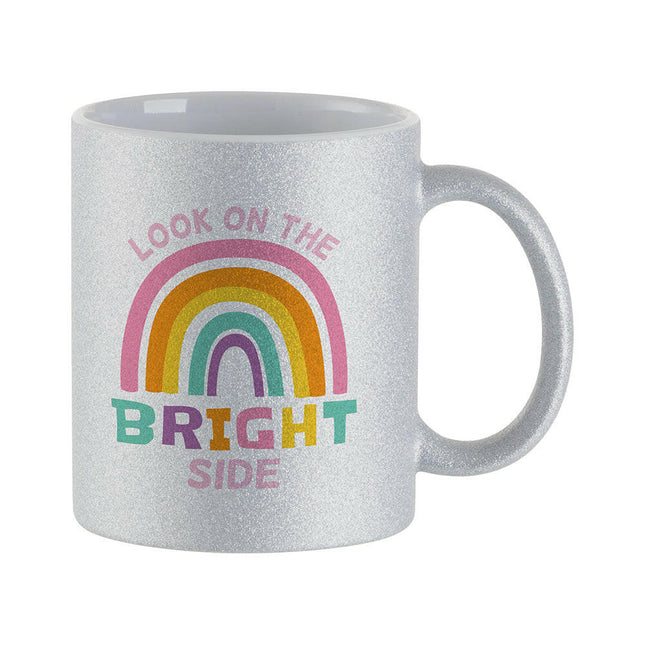 Craft Express 6 Pack 11oz Glitter Ceramic Sublimation Mugs – Sublimation-Ready Drinkware