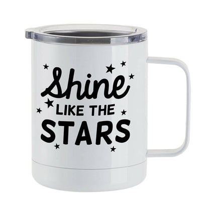 Craft Express 4 Pack 10oz Stainless Steel Coffee Cups – White Sublimation-Ready Insulated Mugs