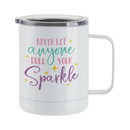 Craft Express 4 Pack 10oz Stainless Steel Coffee Cups – White Sublimation-Ready Insulated Mugs