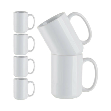 Craft Express 6 Pack 15oz Ceramic Sublimation Mugs