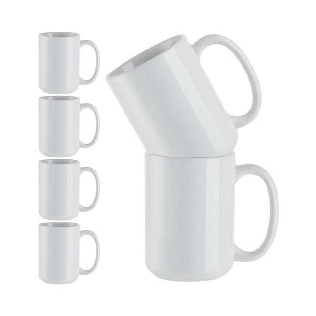 Craft Express 6 Pack 15oz Ceramic Sublimation Mugs