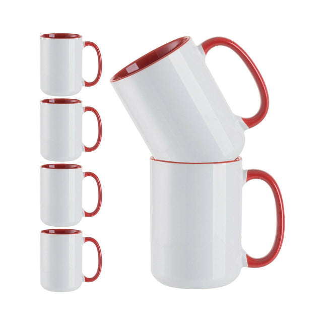 Craft Express 6 Pack 15oz Ceramic Sublimation Mugs