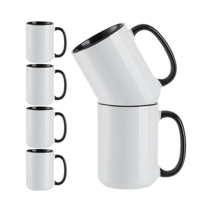 Craft Express 6 Pack 15oz Ceramic Sublimation Mugs