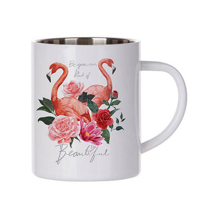 Craft Express 6 Pack 15oz Stainless Steel Sublimation Mugs – White Glossy Blanks