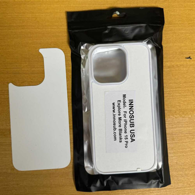 Sublimation Phone Rubber Cases for iPhone 17|16|15|14|13|12|11|Air|Plus|Pro|ProMax - Aluminum Insert