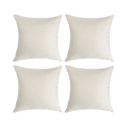 Craft Express 16" White Linen-Like Sublimation Pillow Cover – 16" Square Blank