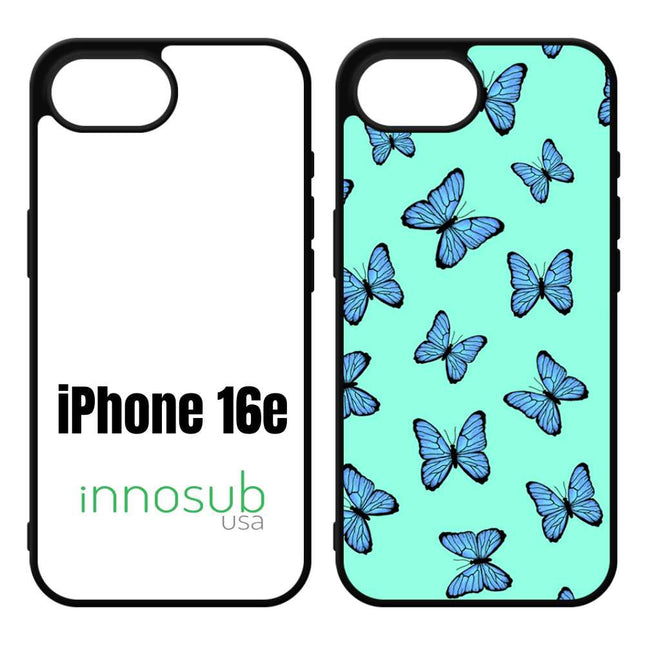 Sublimation Phone Rubber Cases for iPhone 17|16|15|14|13|12|11|Air|Plus|Pro|ProMax - Aluminum Insert