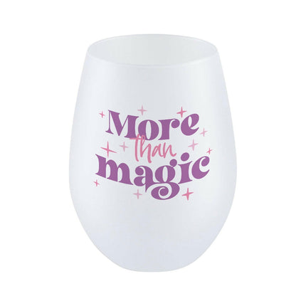 Craft Express 4 Pack 17oz Frosted Stemless Wine Glasses – Sublimation-Ready