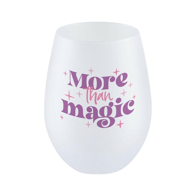 Craft Express 4 Pack 17oz Frosted Stemless Wine Glasses – Sublimation-Ready