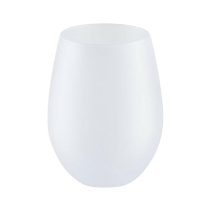 Craft Express 4 Pack 17oz Frosted Stemless Wine Glasses – Sublimation-Ready