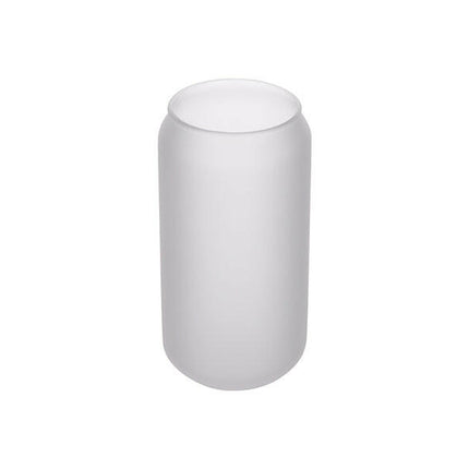 Craft Express 18oz Frosted Glass Cans with Bamboo Lids & Straws – Sublimation-Ready
