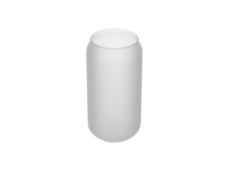 Craft Express 18oz Frosted Glass Cans with Bamboo Lids & Straws – Sublimation-Ready
