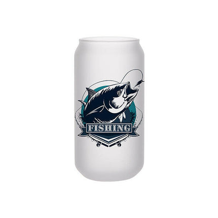 Craft Express 18oz Frosted Glass Cans with Bamboo Lids & Straws – Sublimation-Ready