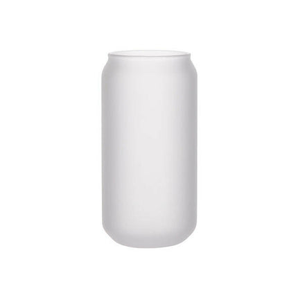 Craft Express 18oz Frosted Glass Cans with Bamboo Lids & Straws – Sublimation-Ready
