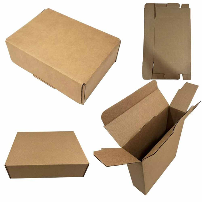 Security Shipping Brown Boxes - 2 Sizes | 9x6.5" | 12x10"