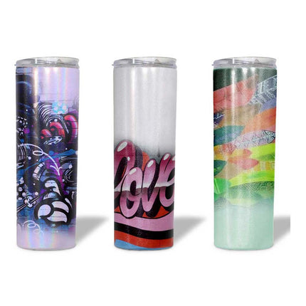 Sublimation Tumbler Blanks 20 Oz  | Glitter Tumblers  | DIY Tumbler Printing - Glitter Finish by INNOSUB USA