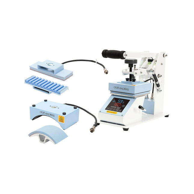 Craft Express 3-in-1 Heat Press – For Mugs, Tumblers & Flat Sublimation Projects