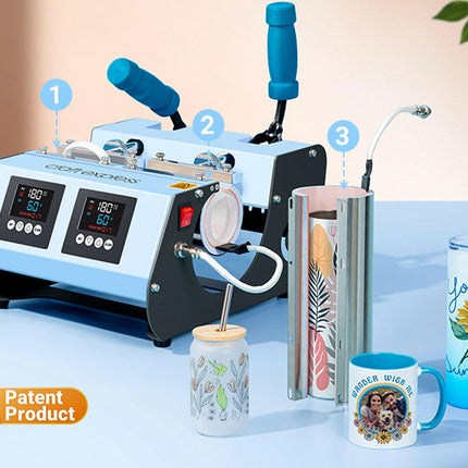 Craft Express 3-in-1 Two Station Mug Press Press