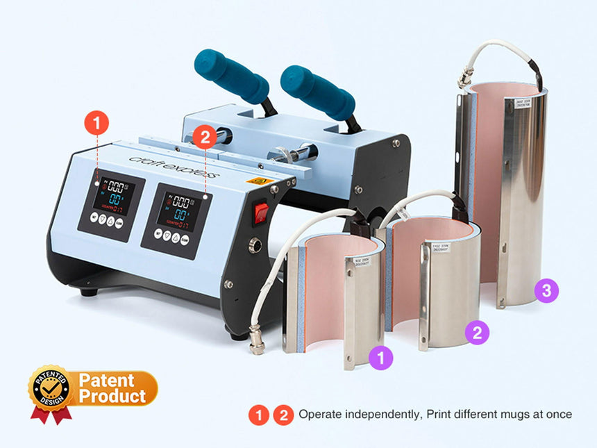 Craft Express 3-in-1 Two Station Mug Press Press