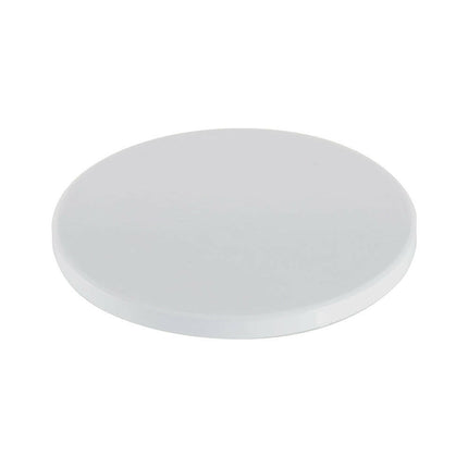 Craft Express 4 Pack 3.5" Round Ceramic Sublimation Coasters – Glossy White with Cork Back