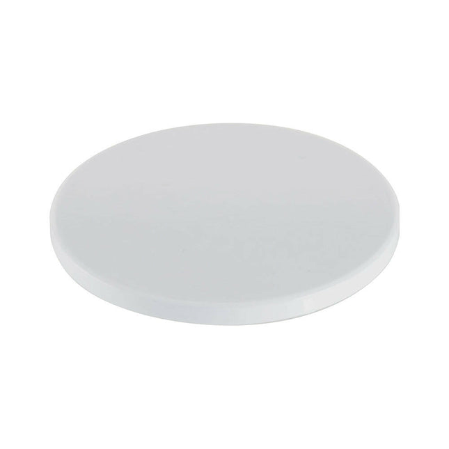 Craft Express 4 Pack 3.5" Round Ceramic Sublimation Coasters – Glossy White with Cork Back