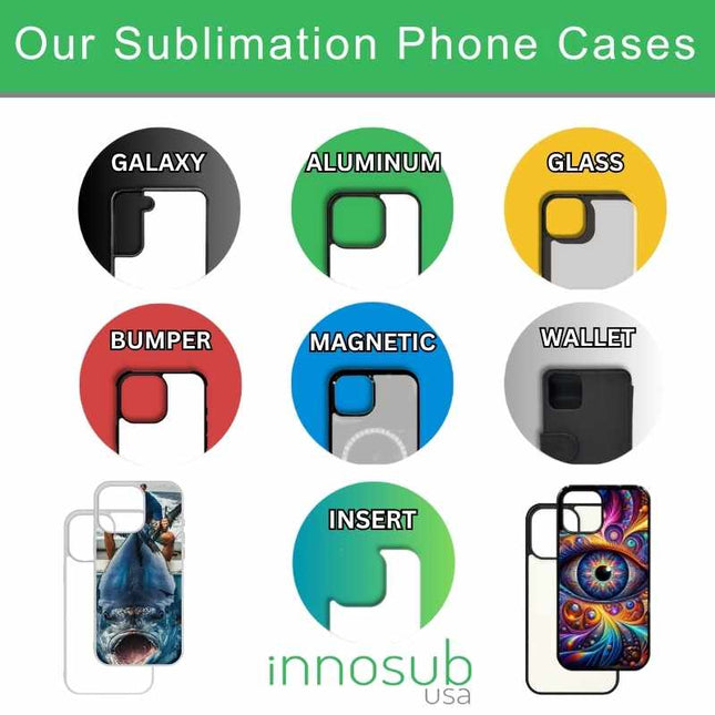 Sublimation Blanks 3D Magnetic Phone Cases for iPhone 12|13|14|15|16: 2-in-1 Tough Case