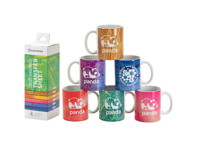 Craft Express 6 Pack 4.5" x 12" Assorted Sublimation Transfer Sheets I – Ready to Press